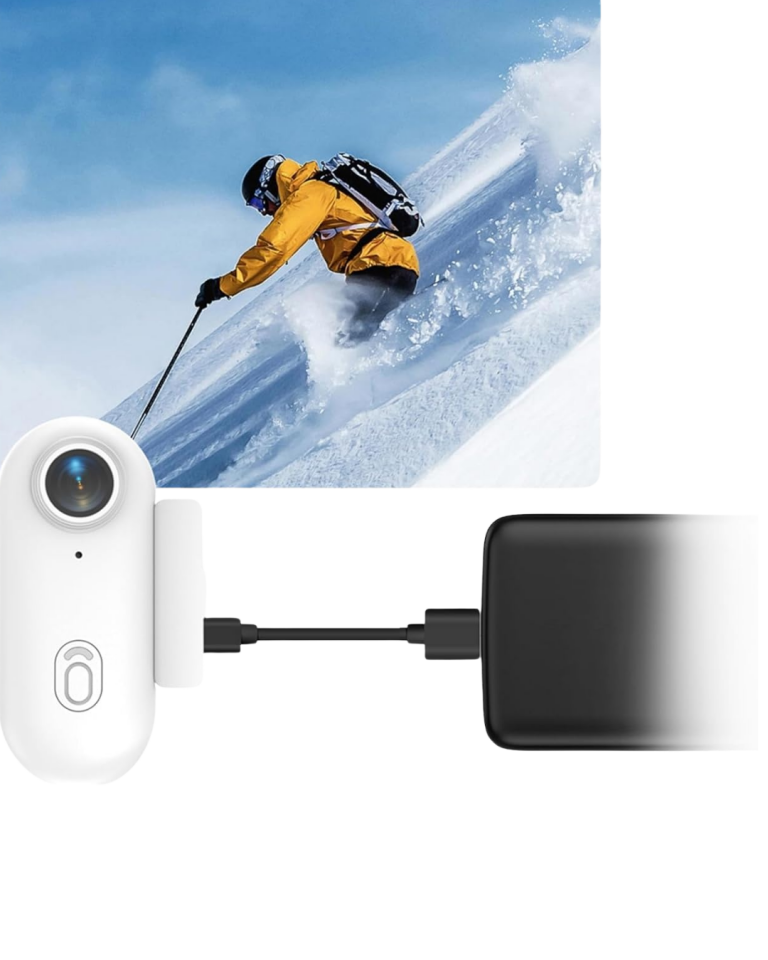 Manyetik Klipsli Mini Aksiyon Kamera 1080P WiFi Bağlantılı Geniş Açılı Lens