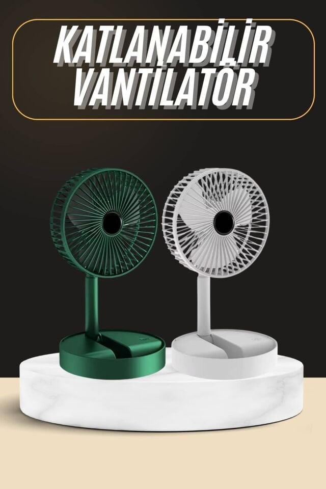Katlanabilir Usb Şarjlı Masaüstü Soğutucu Mini Fan Telefon Tutucu