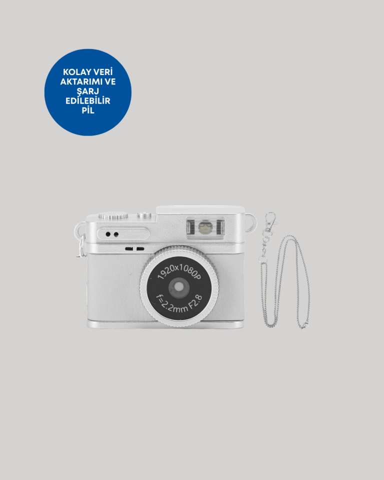 Mini HD Dijital Kamera 1080P Kordonlu Taşınabilir Retro Model
