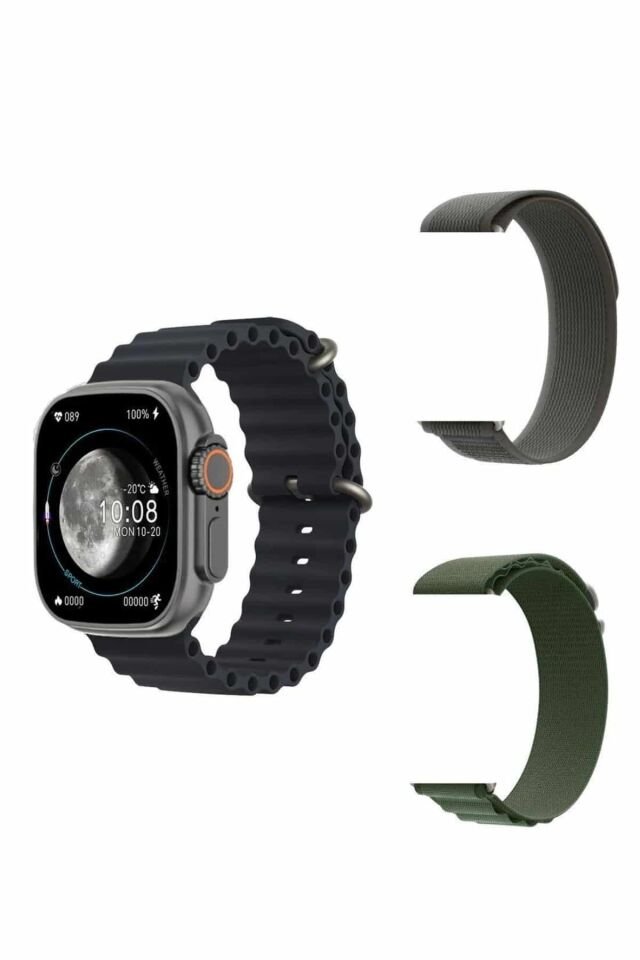 Yeni Nesil Akıllı Kol Saati Nabız Ölçer GPS Uyumlu 49 MM Kasa