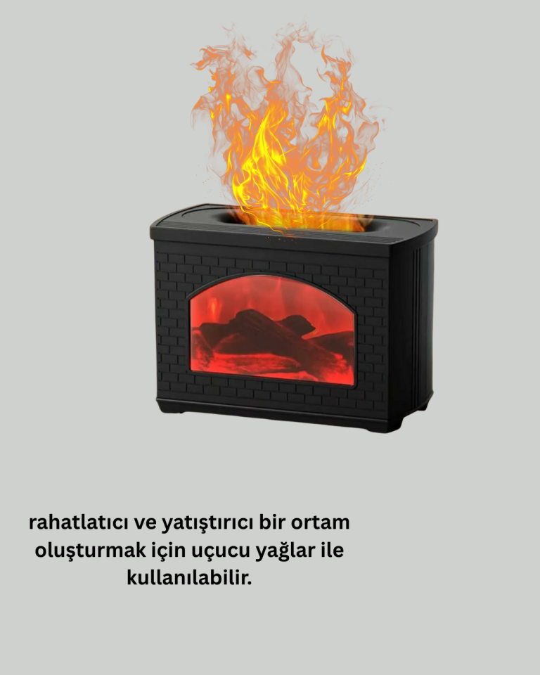 Aromaterapi Destekli Ultrasonik Nemlendirici USB Bağlantılı Sessiz Model