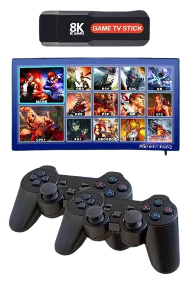 8K Ultra HD Game Box 36500 Oyunlu Game Stick Oyun Konsolu