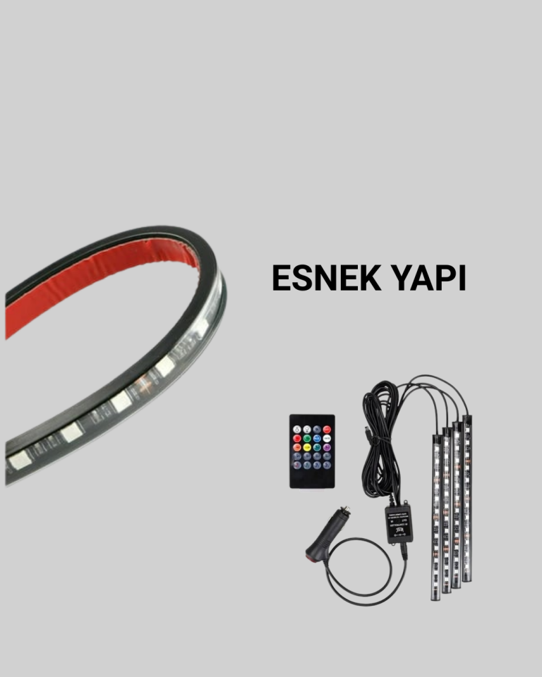 RGB LED Şerit Aydınlatma – Kolay Kurulumlu