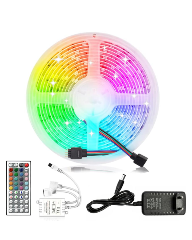 Kumandalı RGB Şerit Led 5 Metre Renk Değiştiren Dekoratif LED Işık