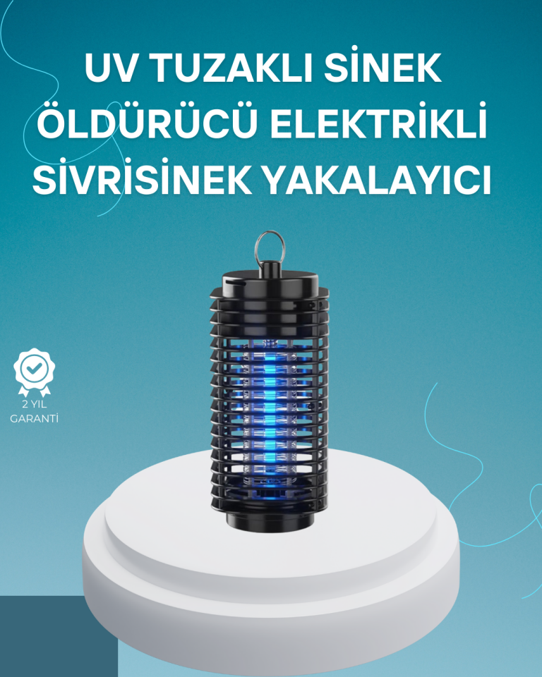 Çevre Dostu Elektrikli Sivrisinek Öldürücü Lamba – 50m² Etki Alanı