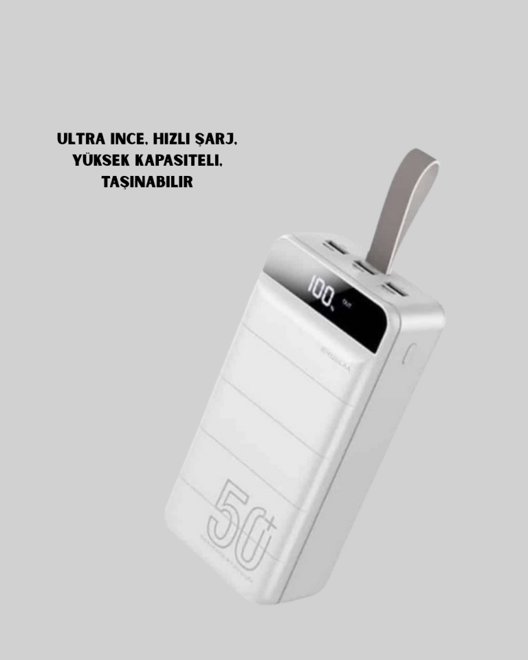50000mAh LED Göstergeli Taşınabilir Şarj Cihazı