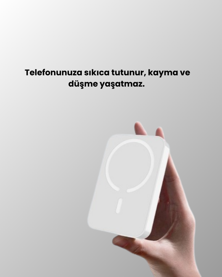 Kablosuz MagSafe Powerbank – iPhone Uyumlu, 10000 mAh, Isı Dağılımlı