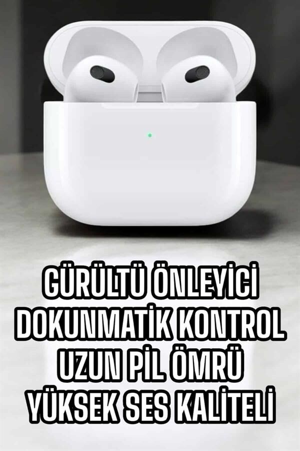 Bluetooth Kulaklık 3.Nesil Kablosuz Uzun Pil Ömrü Dokunmatik Kontrol