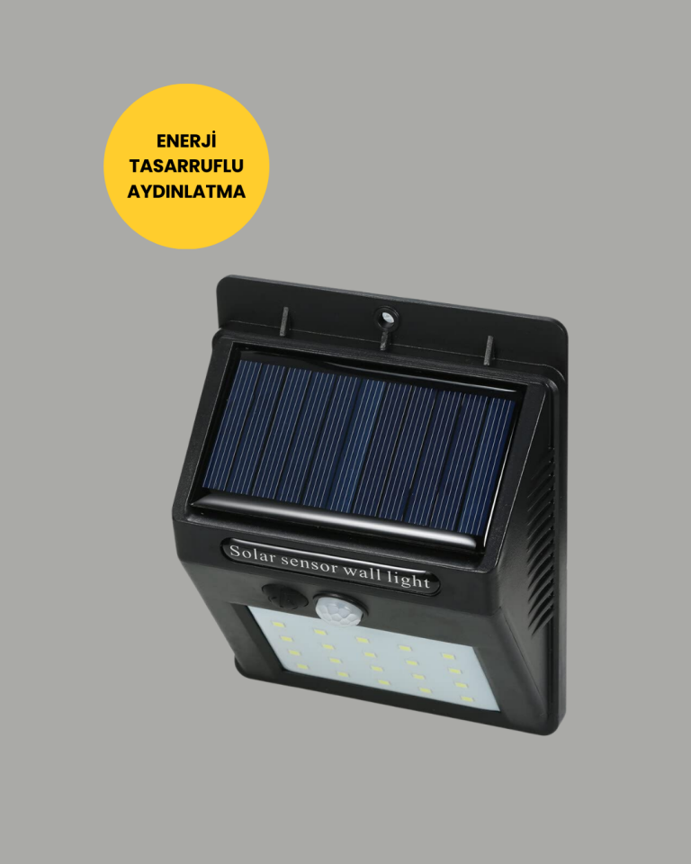Kablo Gerektirmeyen Güneş Enerjili Dış Mekan Işık – Bahçe ve Koridor Aydınlatması