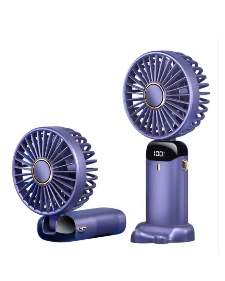 5 Kademeli Güçlü Üfleme Kapasiteli Taşınabilir Mini Fan
