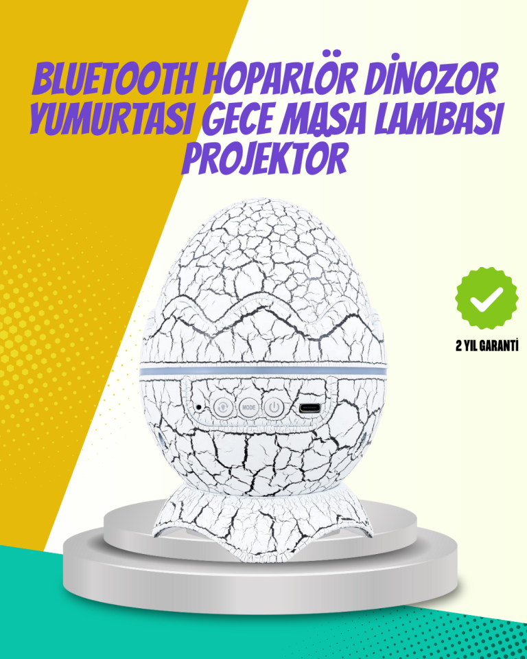 Çocuk Odası İçin Galaxy Projektör + Beyaz Gürültü + Uzaktan Kumandalı