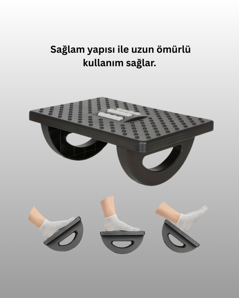 Ayak Destek ve Masaj Aleti – Ergonomik, Isıtmalı, Ayarlanabilir Yükseklik