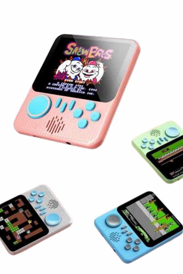 3.5 İnç Mini Atari Taşınabilir Oyun Konsolu 666 Adet Retro Oyun