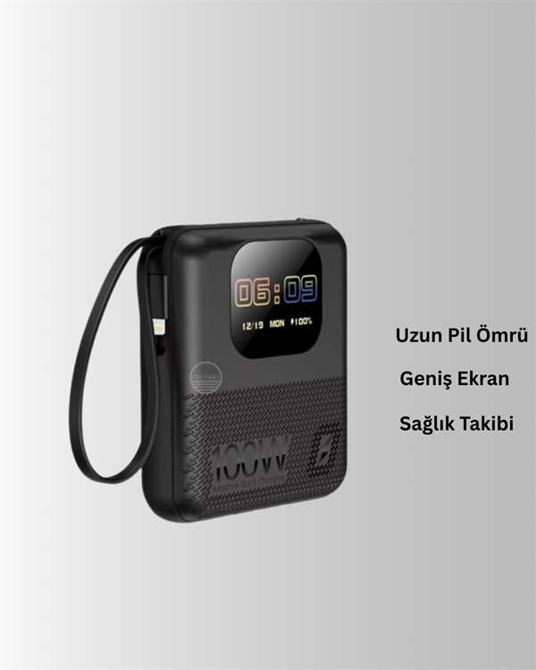 Şarj Cihazı, Saat ve Hoparlör Özellikli Akıllı Cihaz 10.000 mAh