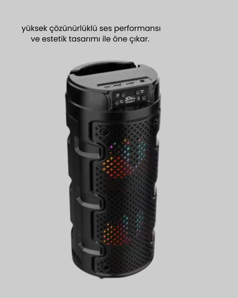 Kablosuz Stereo Hoparlör USB + SD Kart + AUX Destekli Bluetooth 5.0