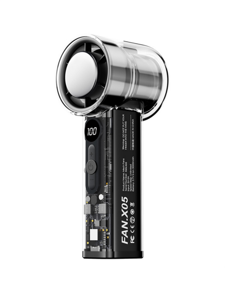 Dijital Ekranlı USB Şarjlı Güçlü Taşınabilir El Fanı