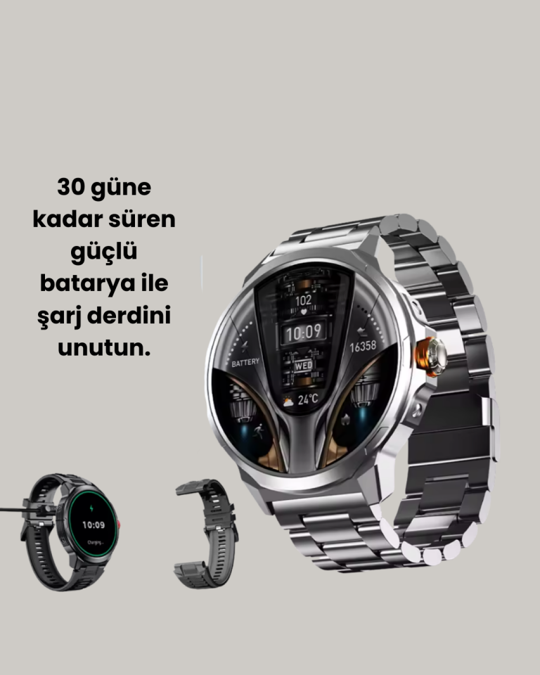 10 Gün Pil Ömrü ve 100+ Spor Modu ile SW80 Akıllı Saat