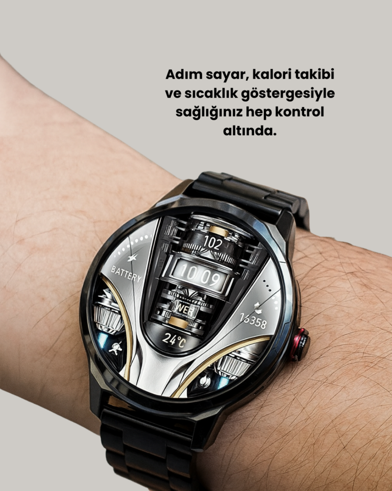 10 Gün Pil Ömrü ve 100+ Spor Modu ile SW80 Akıllı Saat
