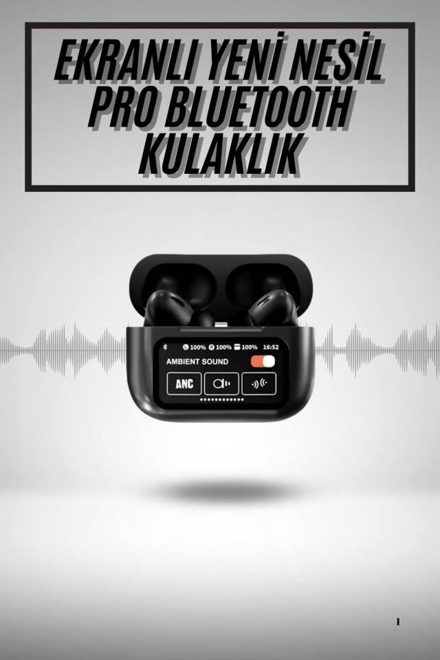 2.Nesil Pro Ekranlı Sesli Görüşme Yapabilen Kablosuz Bluetooth Kulaklık