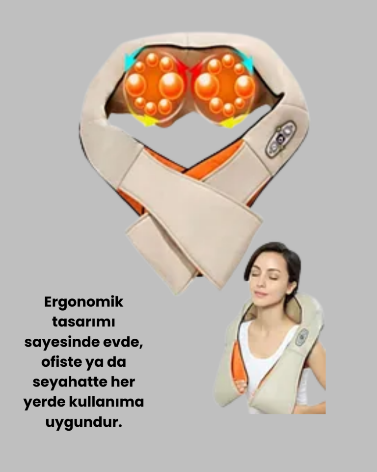 Isıtmalı Ovmalı Masaj Aleti Kas Gevşetici ve Kan Dolaşımı Düzenleyici