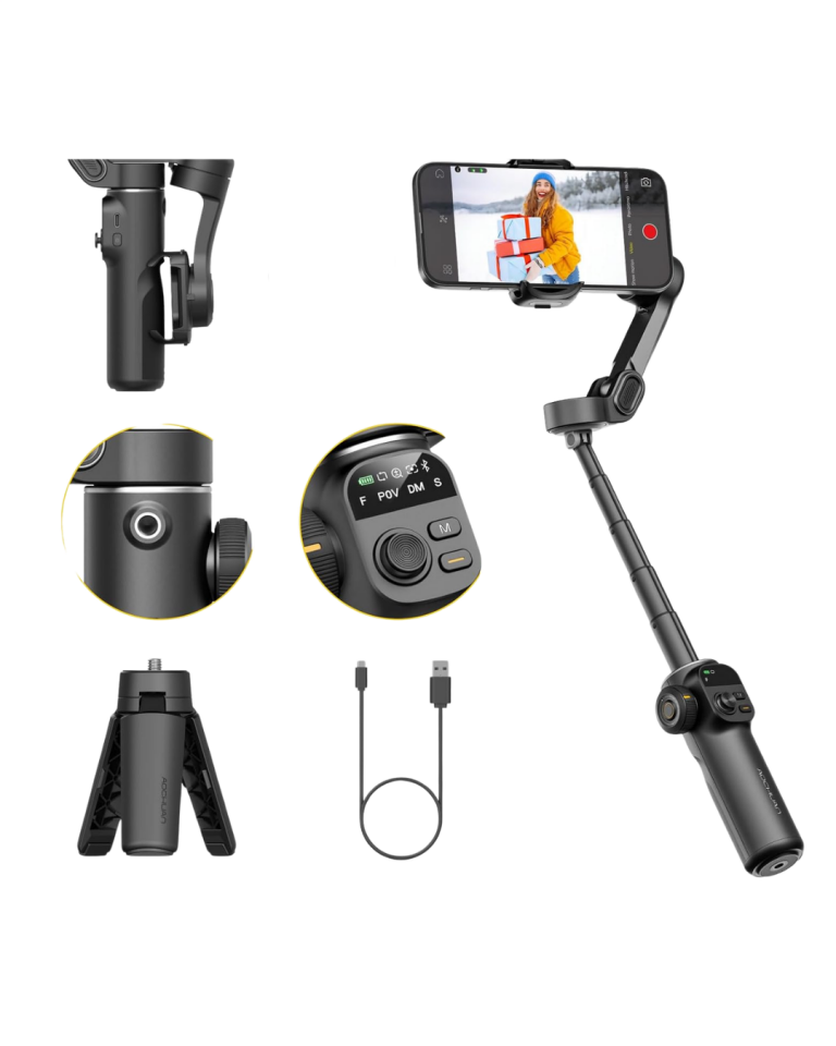 3 Axis Telefon Gimbal Stabilizer Video Çekim Sabitleyici