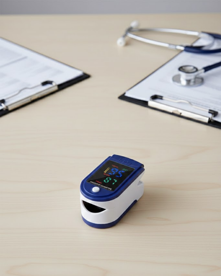 Kolay Kullanımlı Parmak Tipi Pulse Oksimetre Ev Tipi Kullanım