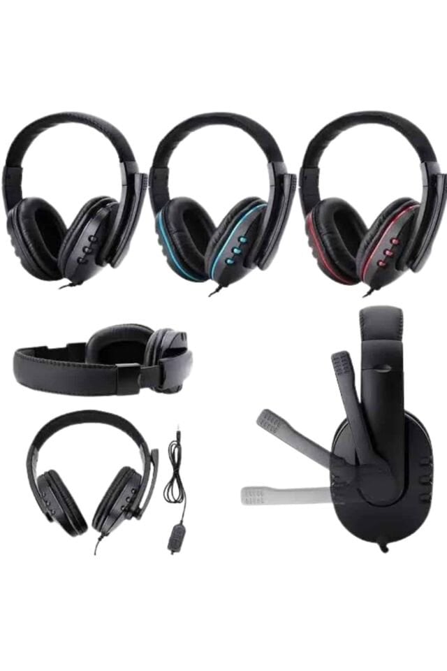 Mikrofonlu Gamer Kulaklık Oyuncu Kulaklığı Yüksek Ses Kaliteli Stereo Yumuşak Yastıklar