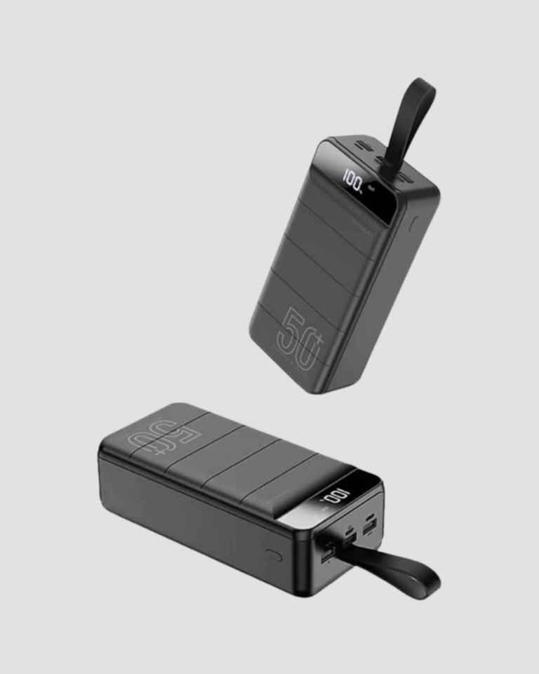 Ultra Güçlü 50.000 mAh Powerbank – LED Ekranlı, Çoklu Bağlantı Seçenekli, Akıllı Koruma Sistemli Şarj Ünitesi