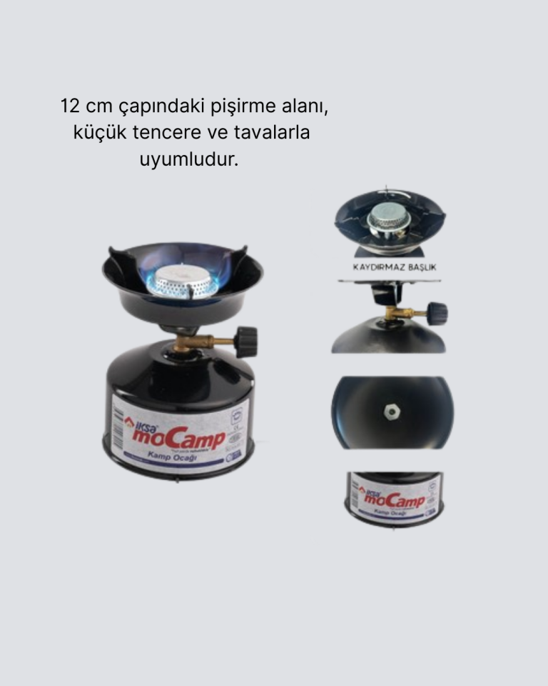 Taşınabilir Kamp Ocağı Seti Pişirme Alanı Ayarlanabilir Alev