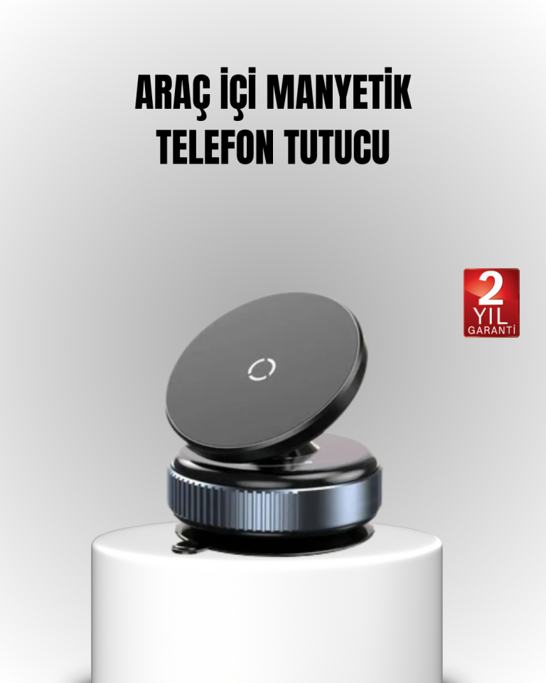 Vakum Adsorpsiyonlu Manyetik Telefon Tutucu Güçlü N52 360° Evrensel Uyumluluk