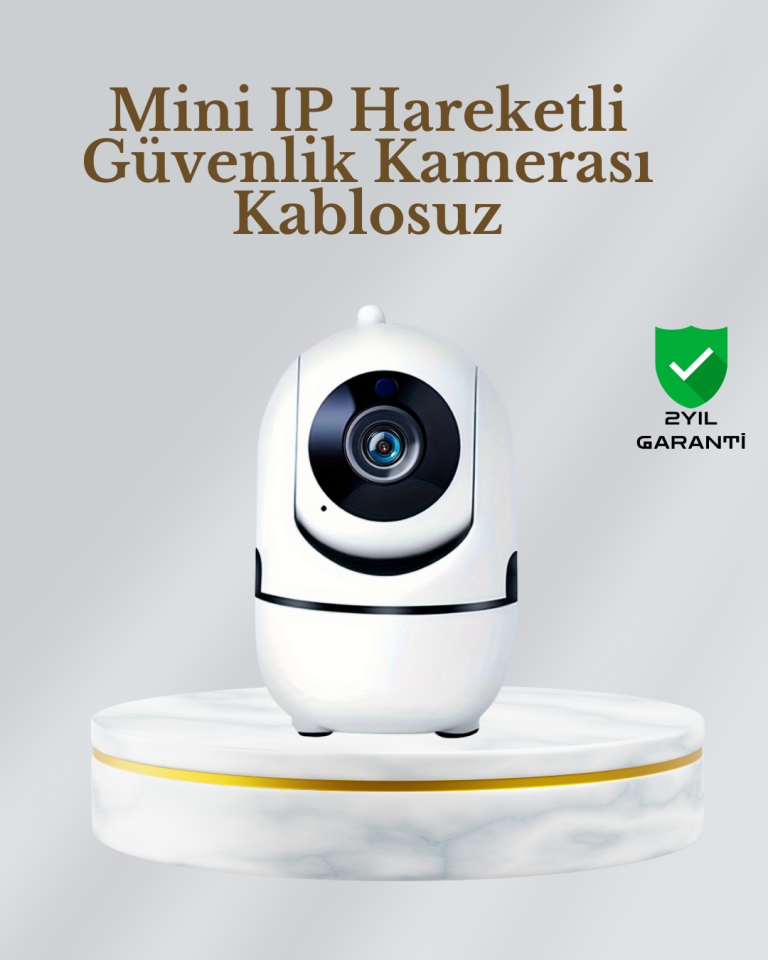360° Dönen Akıllı WiFi Kamera – Uzaktan Kontrol ve İki Yönlü Ses Özellikli