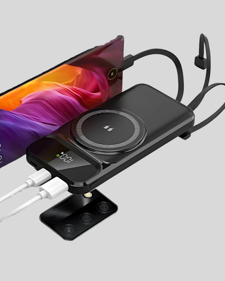 Kablosuz 15W Şarj Destekli 10000 mAh Taşınabilir Powerbank – Hızlı Şarj Özellikli