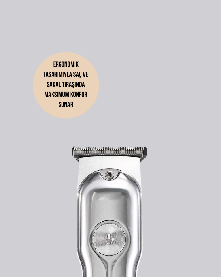 Metal Gövdeli Saç Sakal Kesme Makinesi – Hassas Kesim İçin