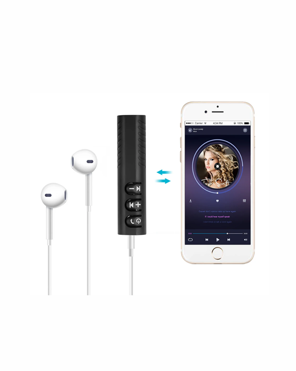 Bluetooth 4.1 Ses Alıcısı | 3.5mm Girişli Hoparlör & Kulaklıklar İçin Kablosuz Dönüştürücü