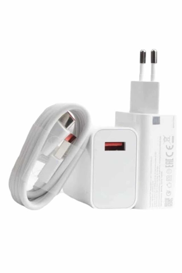 Beyaz Ultra Plus Hızlı Şarj Seti Şarj Adaptörü ve Kablosu 67W