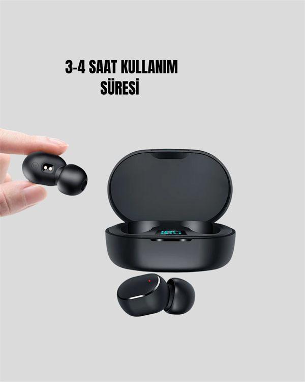 Bluetooth Kulaklık TWS Yüksek Ses Kaliteli Kesintisiz Dijital Göstergeli Kulaklık