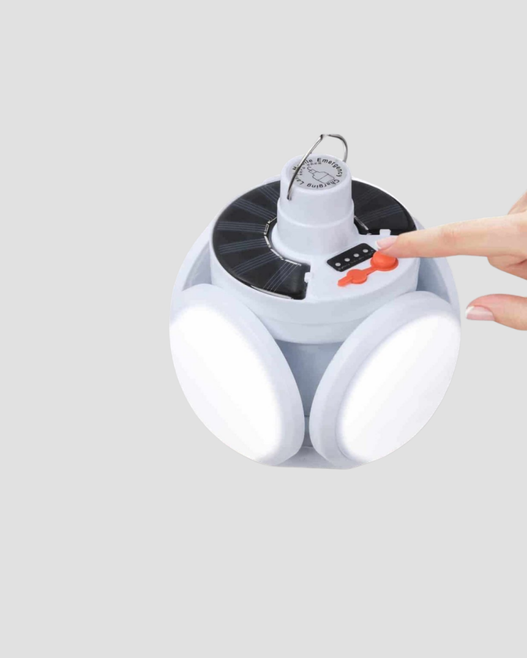 Katlanabilir 5 Kanatlı Solar LED Bahçe ve Kamp Lambası
