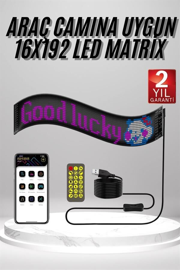 Matrix Led  Dijital Ekran Kumandalı LED Ekran Yazı
