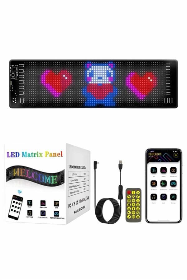 Matrix Led  Dijital Ekran Kumandalı LED Ekran Yazı