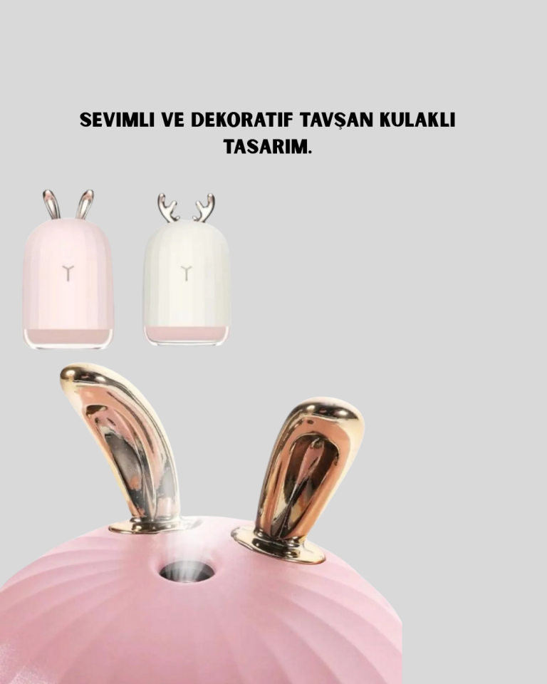 200 ml Ultrasonik Aroma Difüzör ve Hava Nemlendirici Gece Lambalı