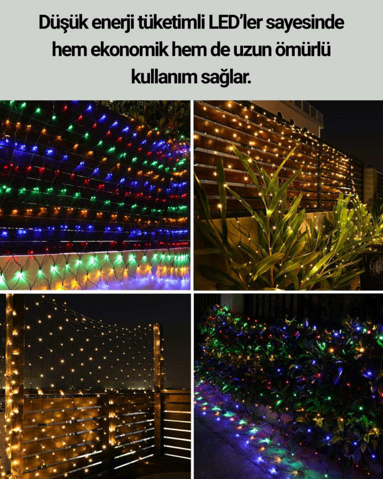Yılbaşı ve Parti Dekorasyonu İçin LED Işık Zinciri