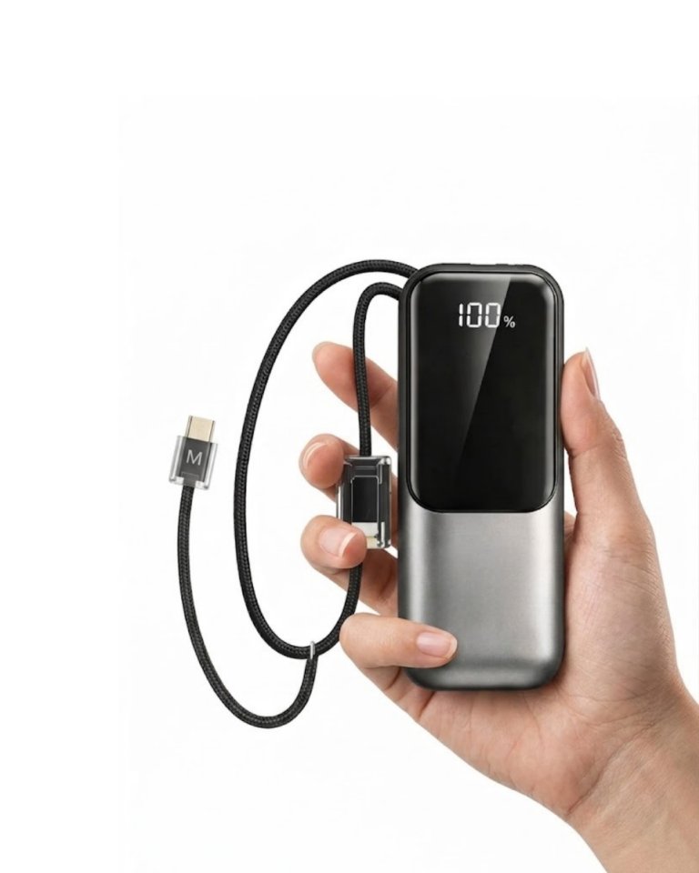 LED Ekranlı Süper Fast Charge Özellikli Mini Powerbank