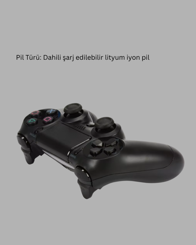 PS4 Uyumlu Kablosuz Oyun Kolu – Titreşimli, Şarjlı ve Ergonomik