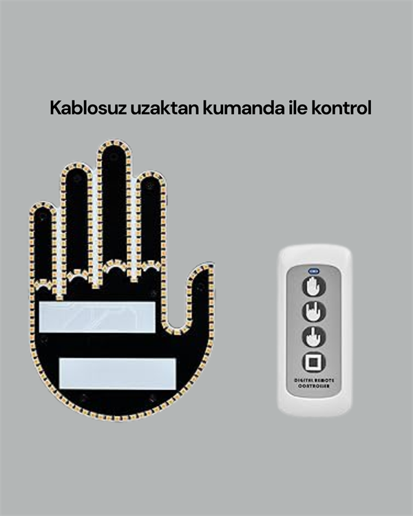 Aracınız İçin Eğlenceli ve Güvenli İletişim: LED Jest Lambası, Uzaktan Kumandalı, Kolay Montaj