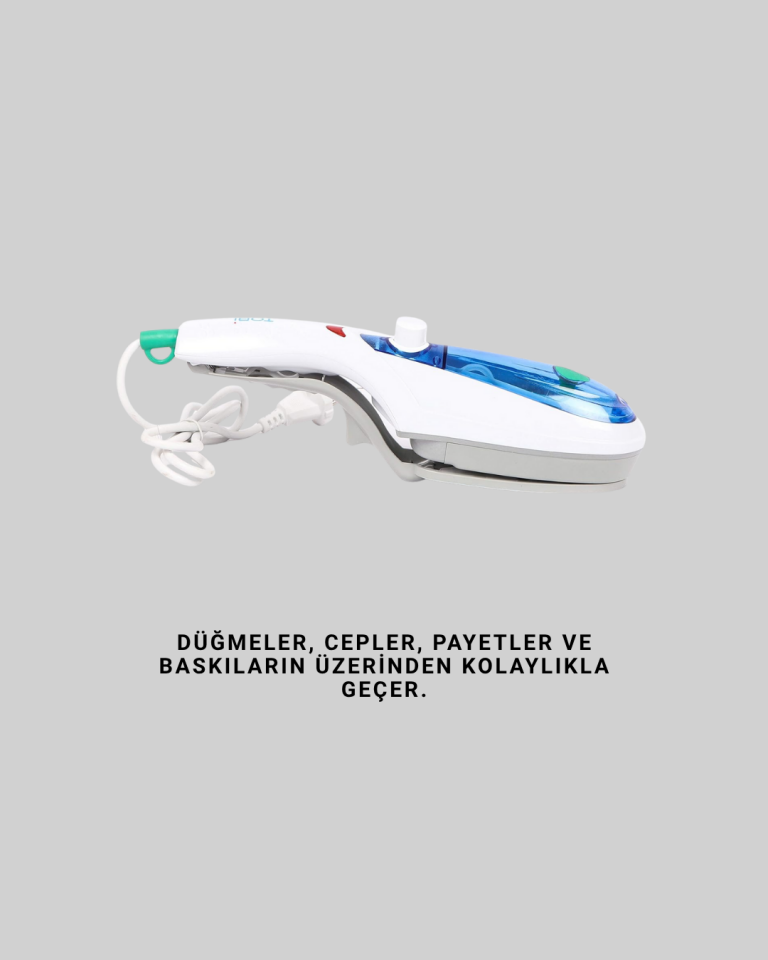 1500W Güçlü Buharlı Ütü | Yanık Riski Olmadan Hızlı Ütüleme