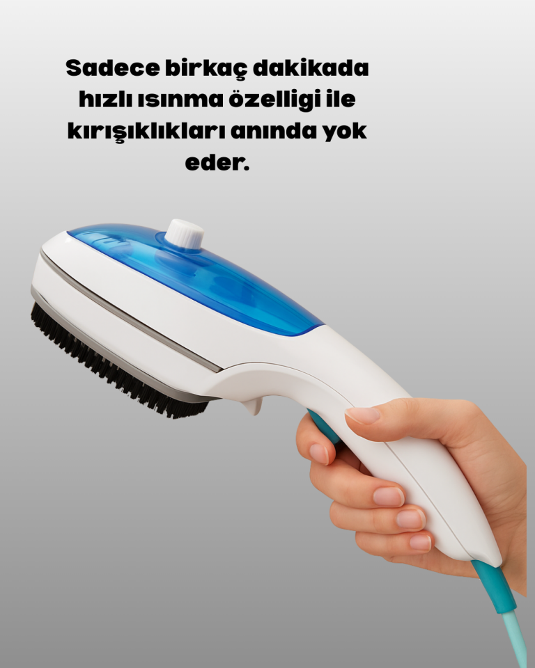 Pratik Buharlı Ütü Askıda Kullanım Kolaylığı