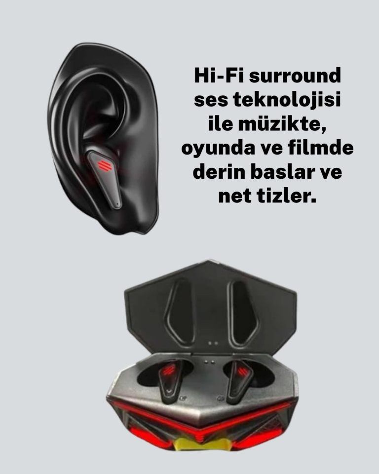 Led Işıklı Kablosuz Bluetooth 5.0 Gaming Kulaklık