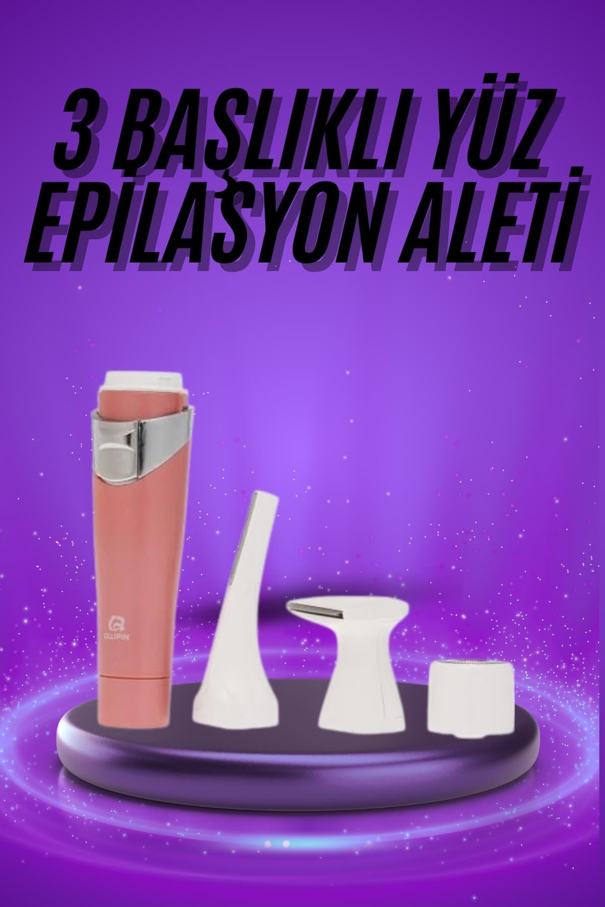 Tüm Cilt Tipleri Için 3 Başlıklı Yüz Çene Kıl Tüy Alma Tüm Cilt Tiplerine Uygun