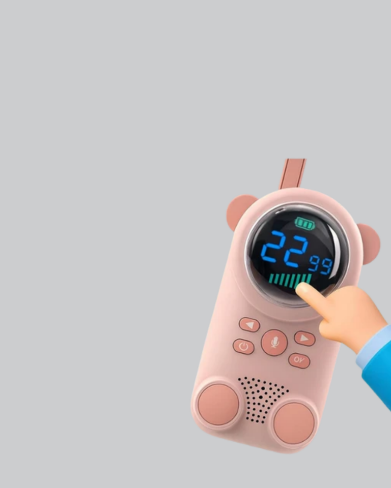 Uzun Menzilli Bebek Telsizi 1-3 Km Çekim 22 Kanal LCD Ekran VOX Şarjlı
