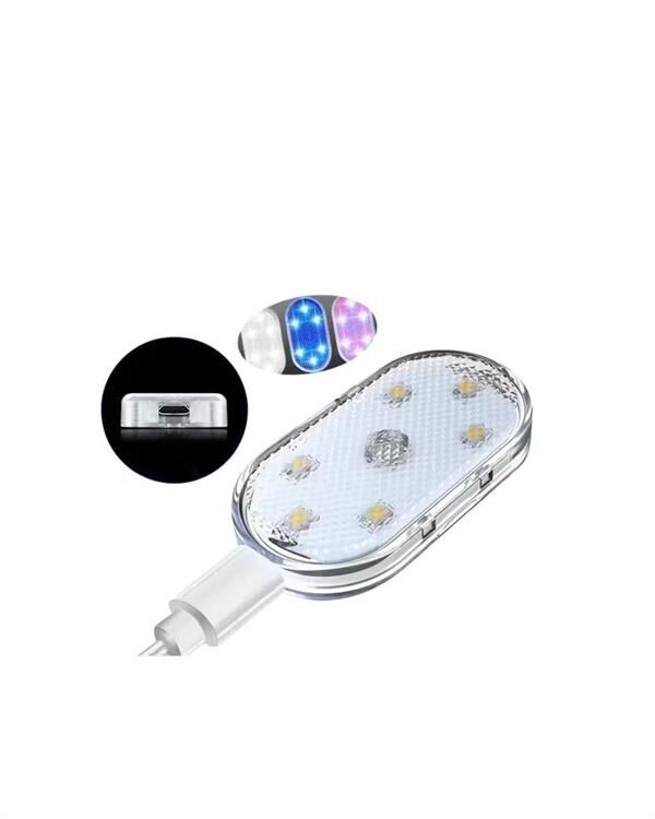 Kolay Montajlı, Çok Renkli USB Şarjlı Kablosuz Araç İçi Işık Seti